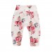 【9M-7Y】Girl 3-piece Floral Hooded Sweatshirt And Pants Set With Headband - 34166