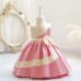 【3M-3Y】Girls Sweet Bowknot Sleeveless Back Princess Dress