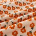 Casual Orange Corduroy Floral Long-sleeved Family Matching Outfits - 2122