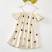 Sweet Polka Dot Off The Shoulder Mom Girl Matching Dress - 1330