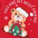 【0M-18M】Unisex Baby Cute Christmas Print Long Sleeve Romper