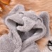 【0M-18M】Unisex Baby Cute Velvet Keep Warm Elephant Hooded Jumpsuit