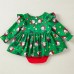 【3M-24M】Baby Girl Christmas Print Long Sleeve Romper