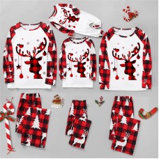 Christmas Print Long Sleeve Family Matching Pajamas Set