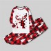 Christmas Print Long Sleeve Family Matching Pajamas Set