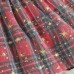 【3M-24M】Girls Christmas Elk Printed Long Sleeve Plaid Dress - 33264