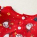 【3M-24M】Baby Girl Christmas Print Long Sleeve Romper